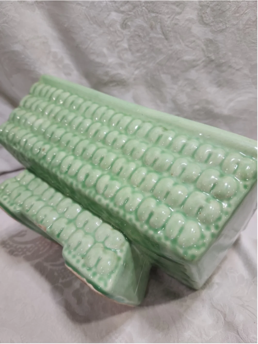 Vintage McCoy Pottery Planter Green Glazed Quilted MCM